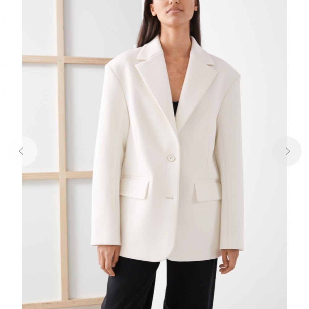 NWT & Other Stories Oversized White Blazer